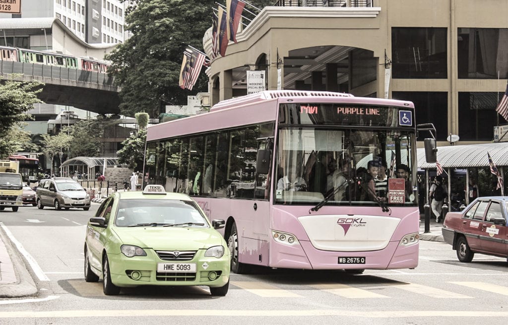 GO KL, serviço de ônibus gratuitos em Kuala Lumpur, Malásia