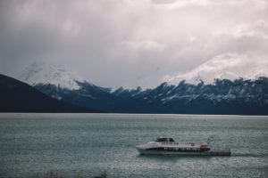 Navegação até Perito Moreno, na Argentina