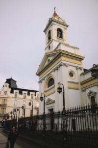 Catedral do Sagrado Coração na Plaza de Armas de Punta Arenas, capital da patagônia chilena