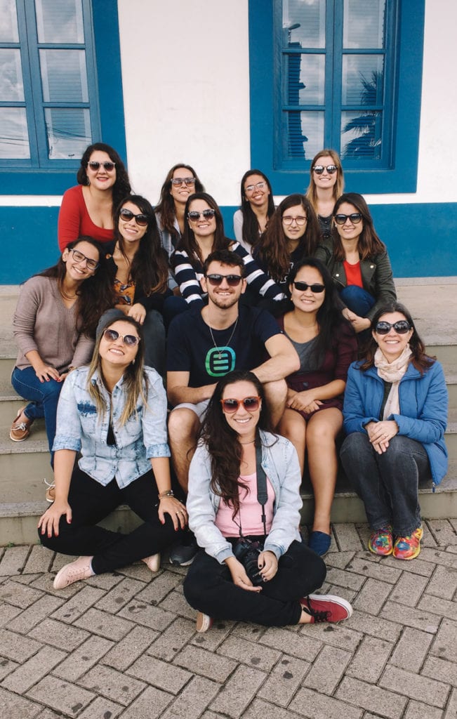 Blogueiros de viagens durante o Rota Sul, em Criciúma