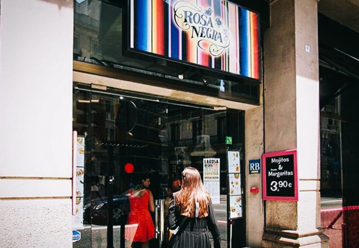 La Rosa Negra, comida mexicana em um ambiente jovem e alegre no coração de Barcelona