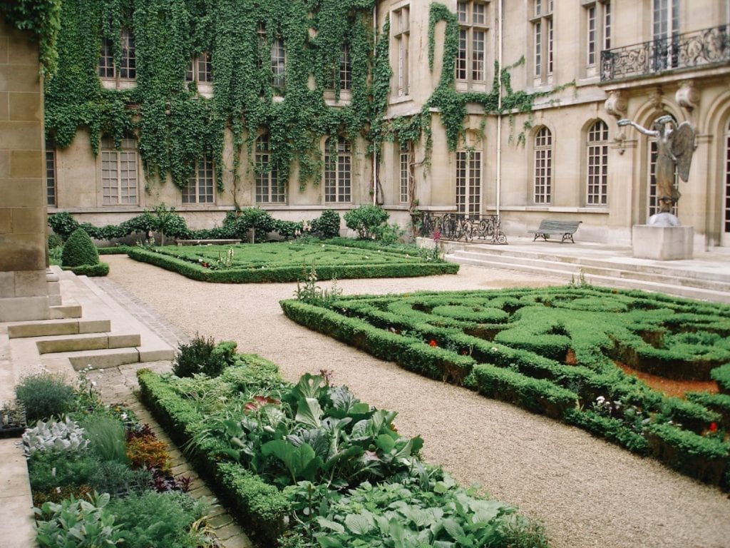 Jardins do Museu Carnavalet, em Paris