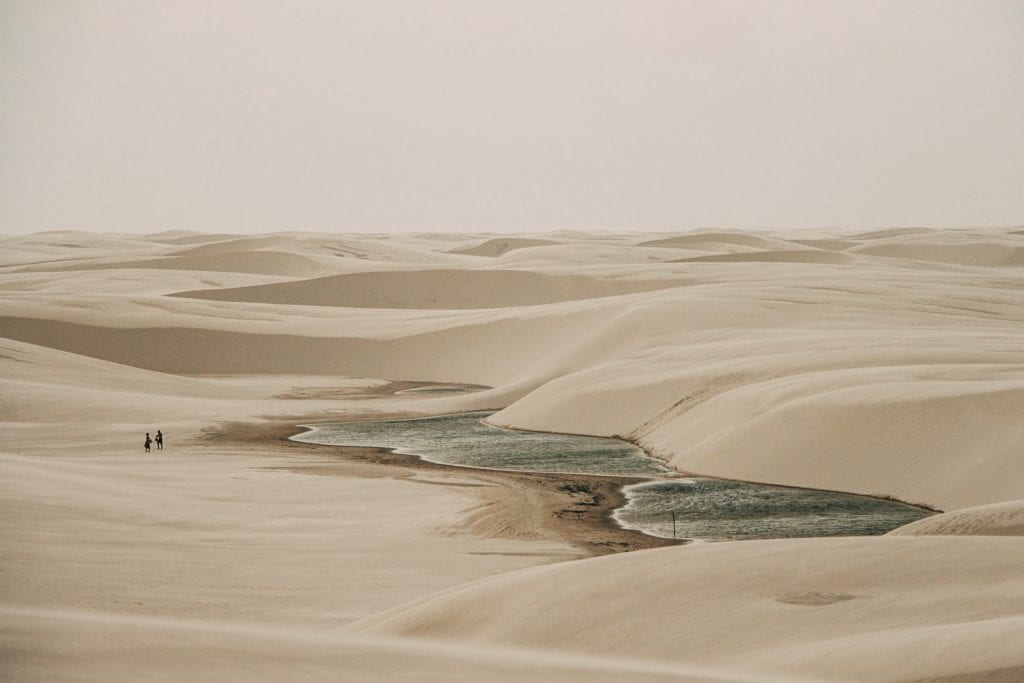 Lençóis Maranhenses no período de seca