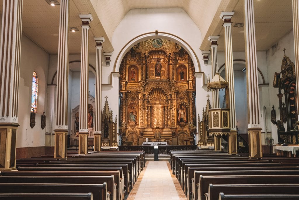 Altar de ouro da Iglesia de San Jose, Casco Viejo, Cidade do Panamá