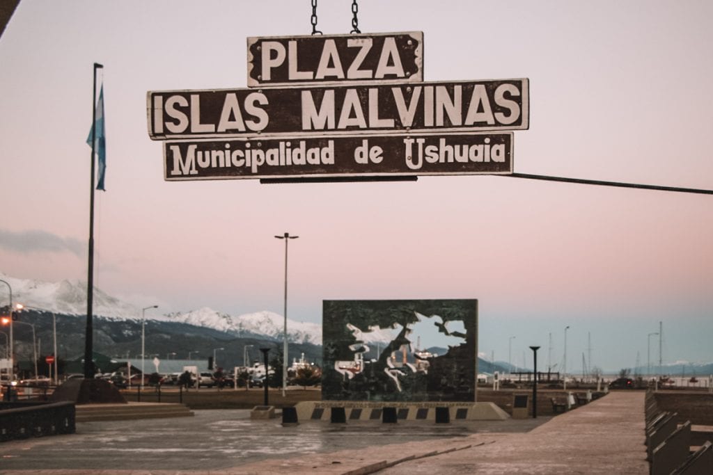Plaza Islas Malvinas, Ushuaia, Patagônia Argentina