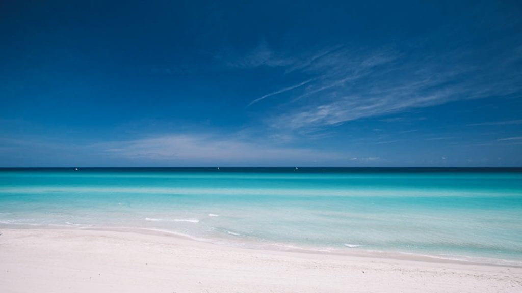 Varadero é uma das praias mais bonitas em Cuba