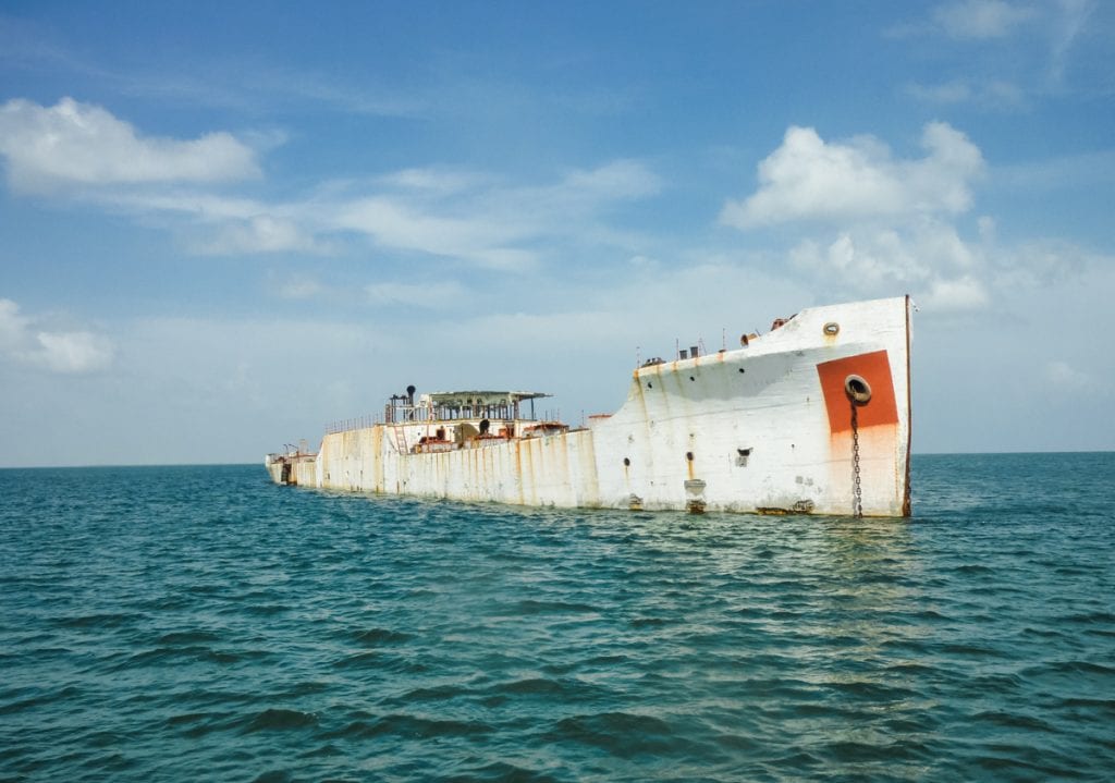 San Pascual, barco naufragado em Cayo Francés, Cuba