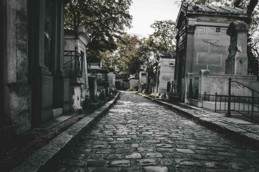 Cemitério Père Lachaise em Paris, França