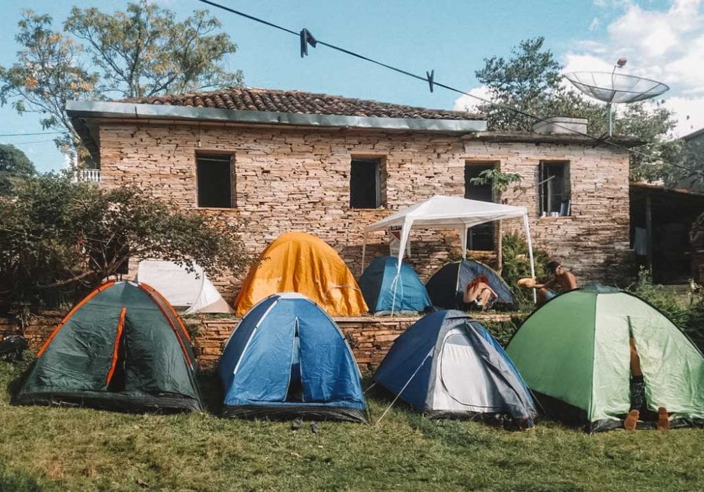 Hostel e Camping do Cid, opção de hospedagem barata em São Thomé das Letras, Minas Gerais