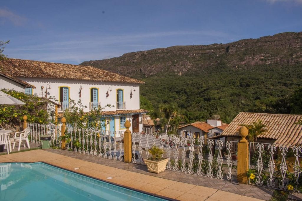 Vista para a Serra de São José a partir da Hospedaria da Villa, em Tiradentes