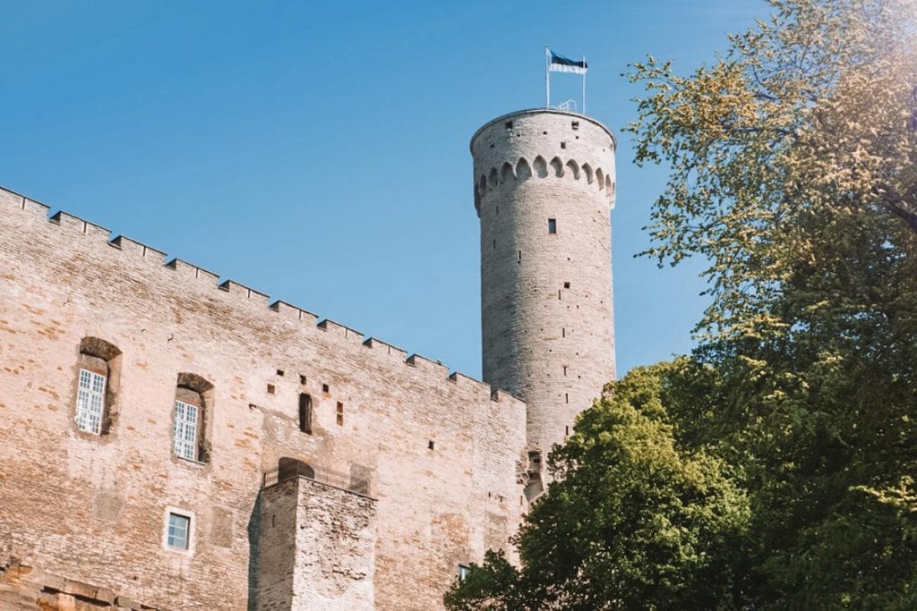 Castelo de Toompea, centro histórico de Tallinn, capital da Estônia