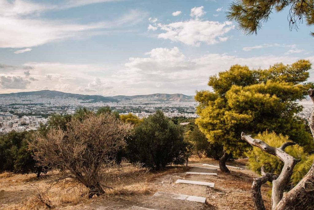 Vista de Atenas a partir da Colina de Filopapo, em Atenas