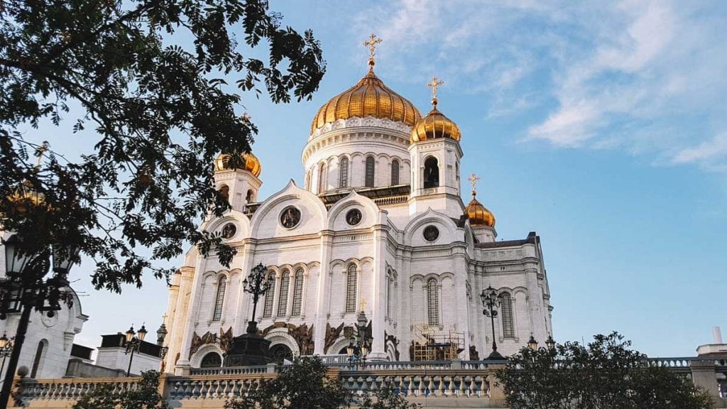 Catedral do Cristo Salvador, no distrito de Khamovniki, Moscou, Rússia