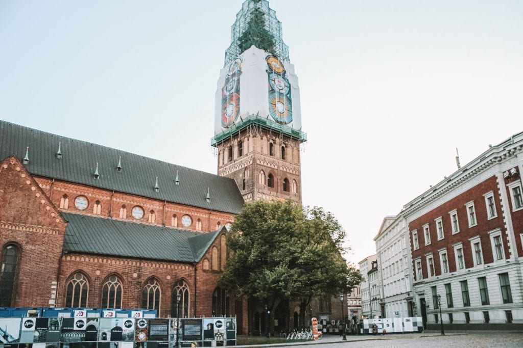 Catedral de Riga passando por reformas