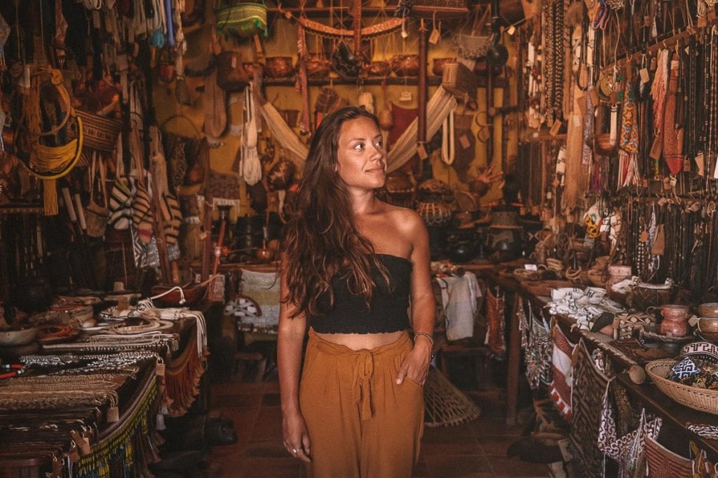 Araribá, loja de artesanato indígena em Alter do Chão