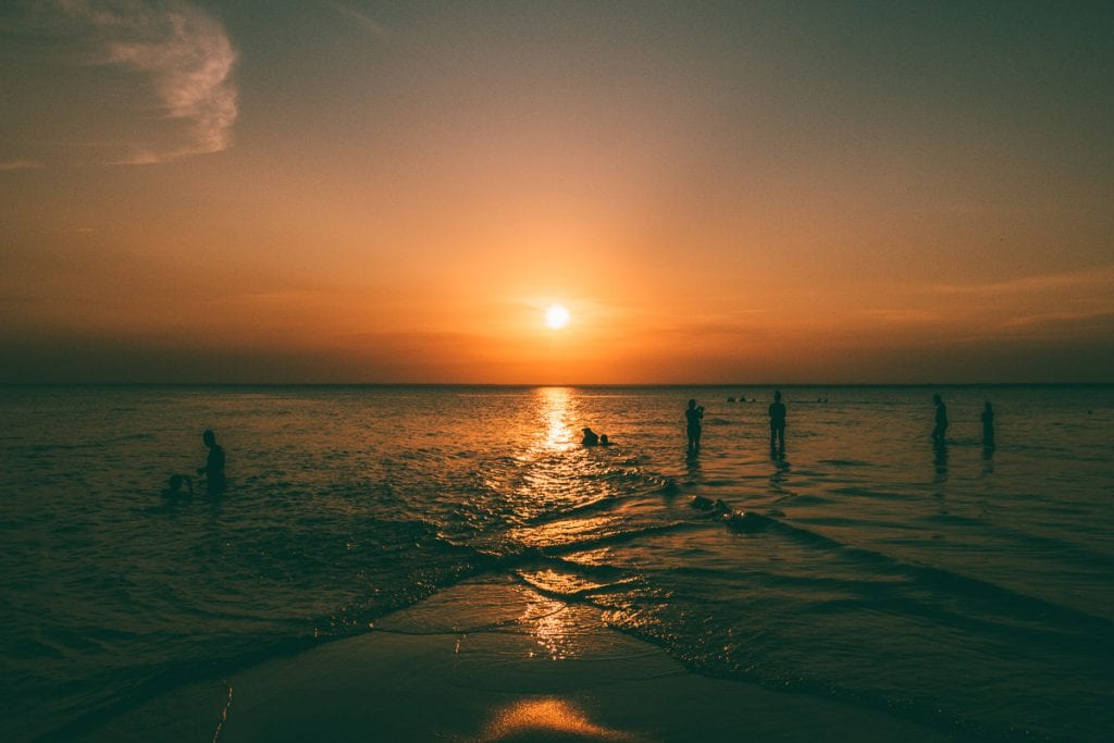 Pôr do sol na Ponta do Cururu