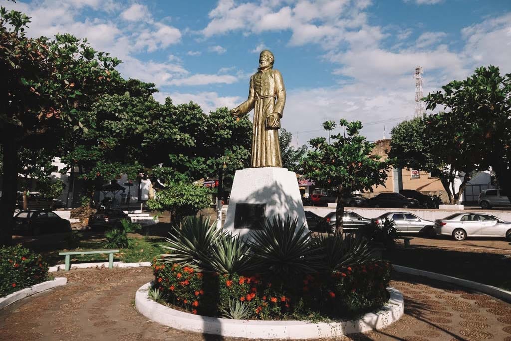 Praça Rodrigues dos Santos, em Santarém do Brasil