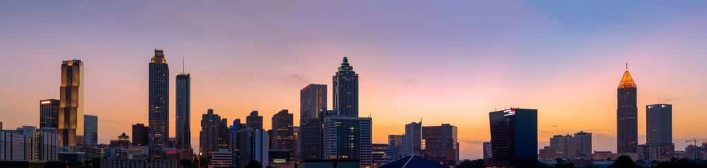 Vista do Centro de Atlanta, Estados Unidos