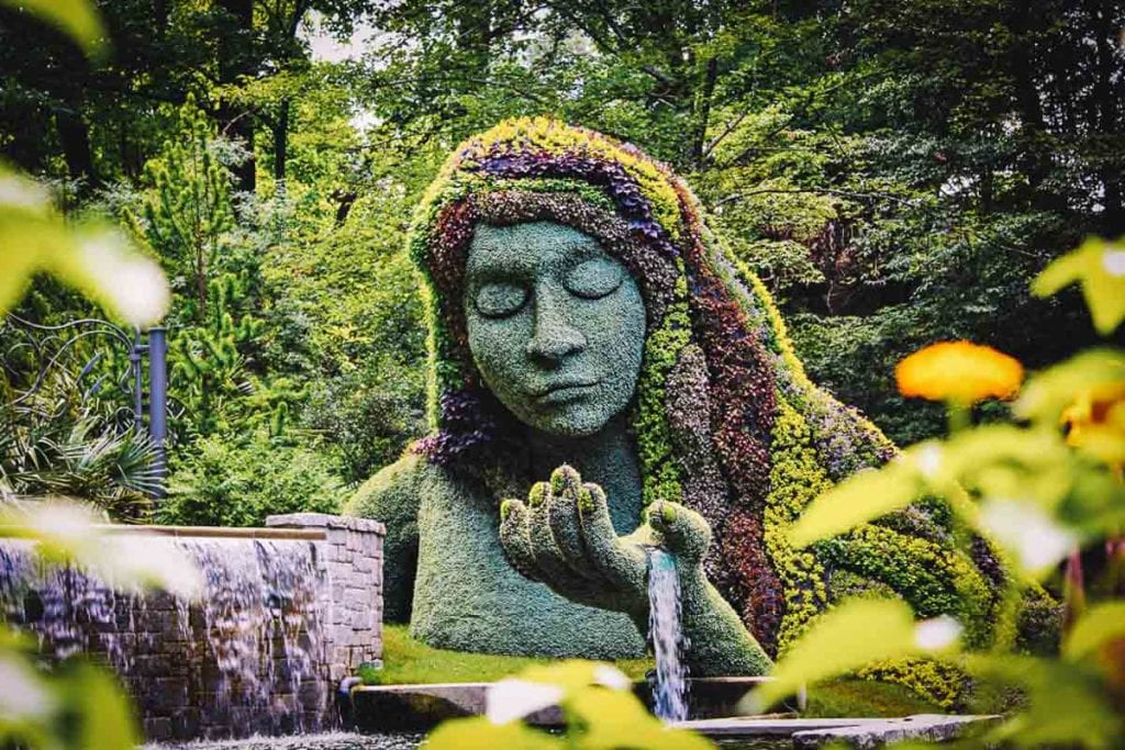 Earth Godness, escultura do Jardim Botânico de Atlanta