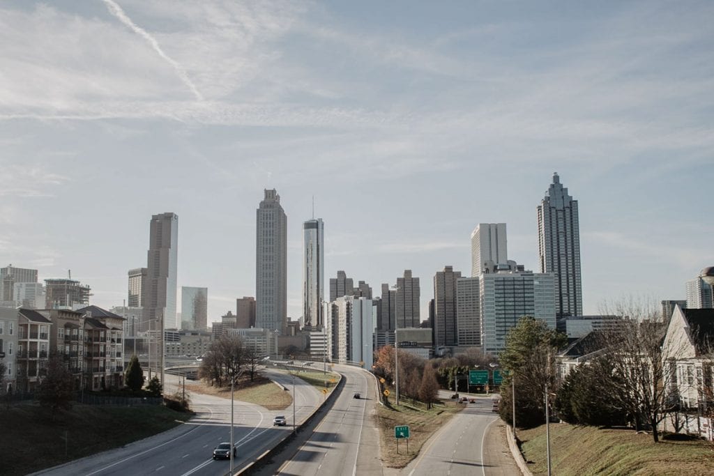 Jackson Street Bridge, cenário da série The Walking Dead em Atlanta, Estados Unidos