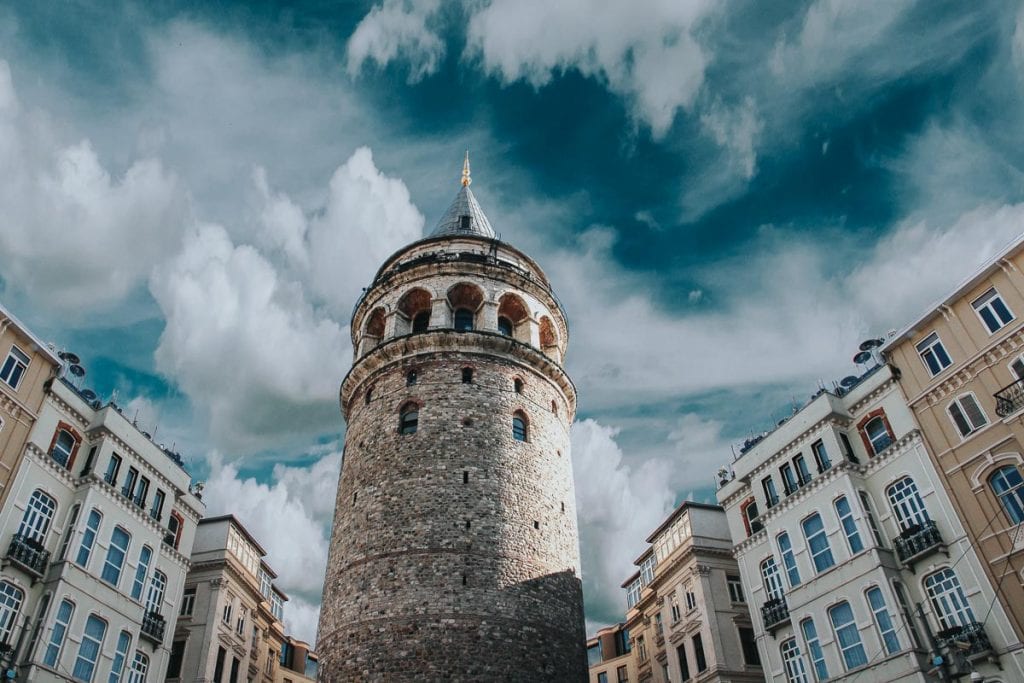 Torre de Gálata, um dos principais pontos turísticos de Istambul, Turquia