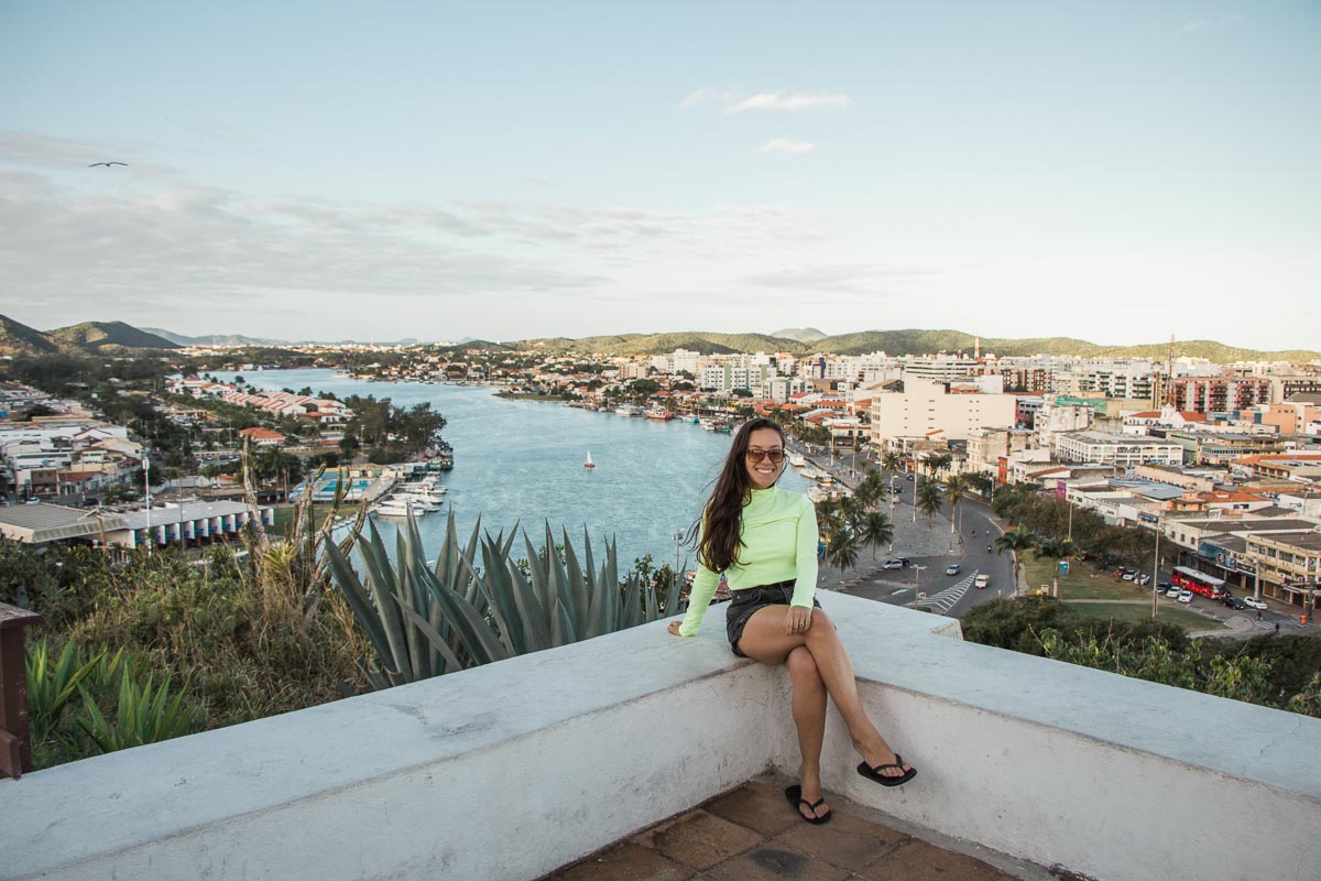 Vista do Canal do Itajuru no Morro da Guia, Cabo Frio