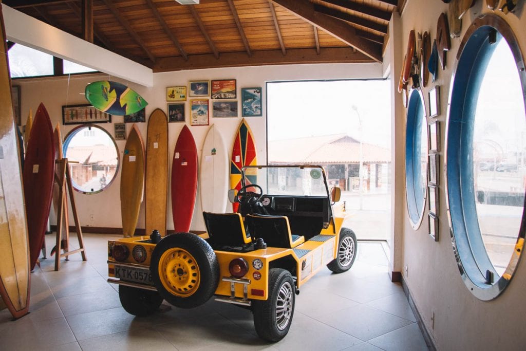 Exposição do Museu Internacional do Surfe, em Cabo Frio, Rio de Janeiro