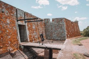 Ponte levadiça do Forte de San Miguel, em Chuy, Uruguai