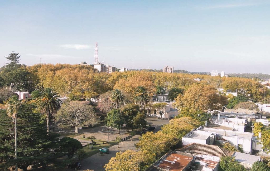 Vista do alto do Farol de Colonia del Sacramento, Uruguai