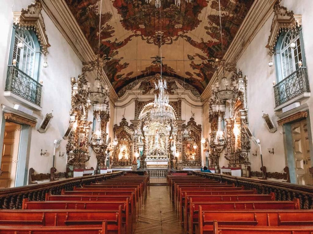 Interior da Basílica de Nossa Senhora do Pilar, São João del Rei, Minas Gerais