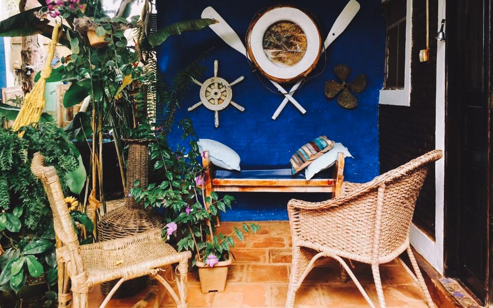 Casa de Mirtes, uma pousada barata em Fernando de Noronha, Brasil