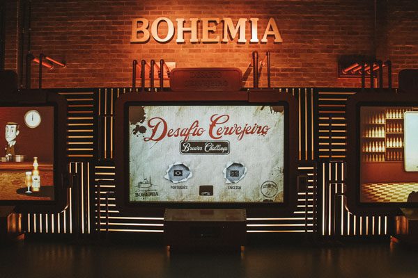 Desafio Cervejeiro na sala de jogos da Cervejaria Bohemia, localizada em Petrópolis - RJ