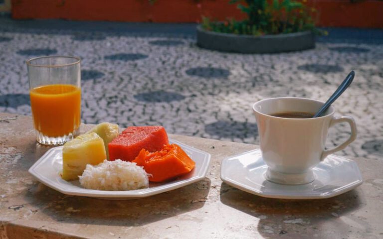 Café da manhã em pousada na Barra, Salvador