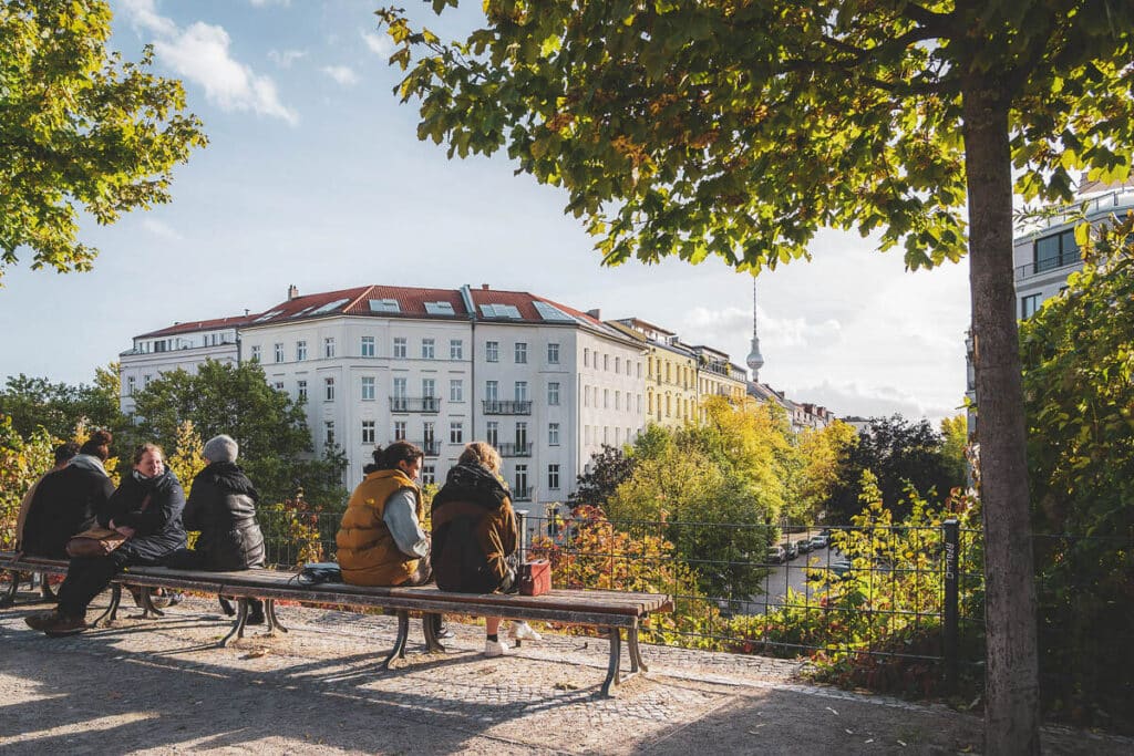 Prenzlauer Berg é um bairro tranquilo e bonito para ficar hospedado em Berlim