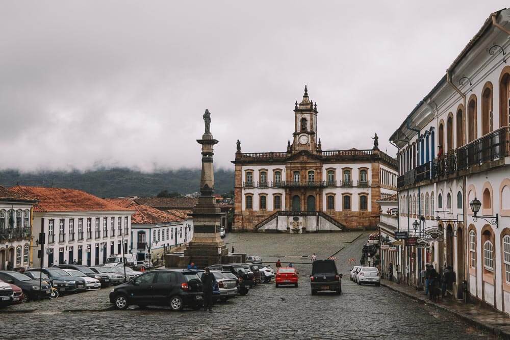 As comemorações de Ano Novo em Ouro Preto acontecem na Praça Tiradentes