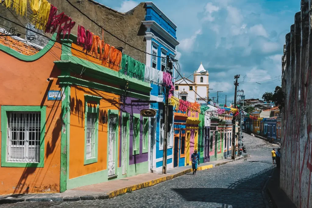 Casas coloridas e instagramáveis em Olinda