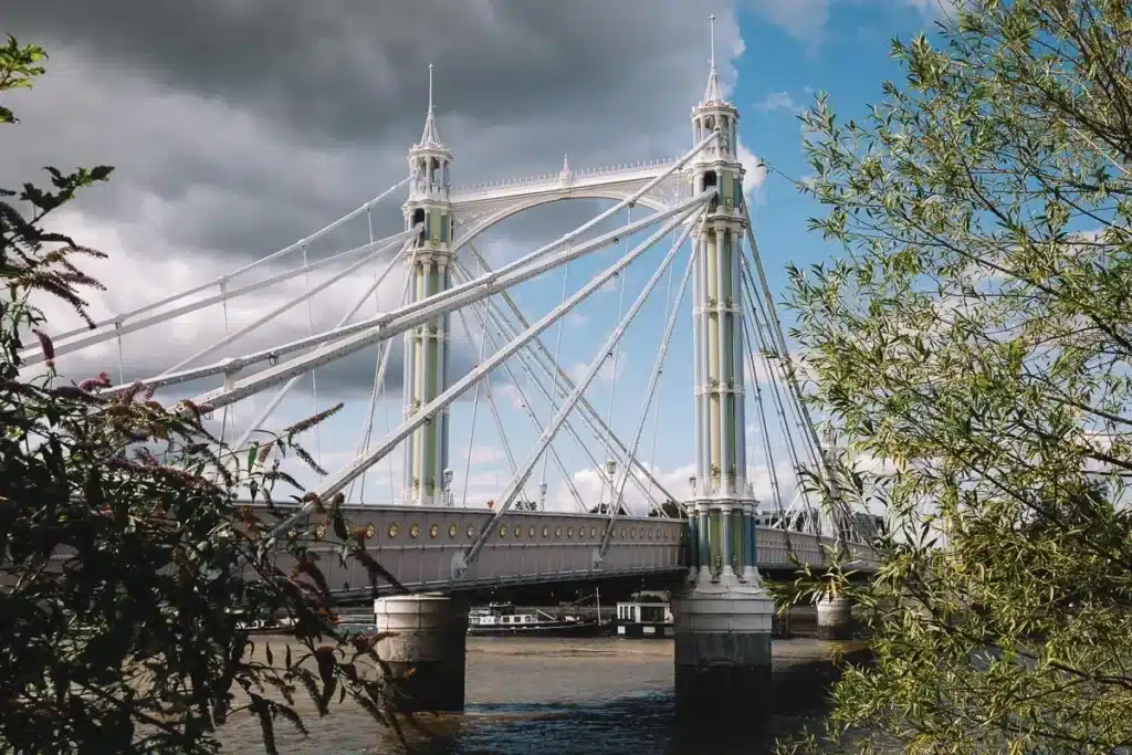 Albert Bridge é um dos passeios gratuitos em Londres
