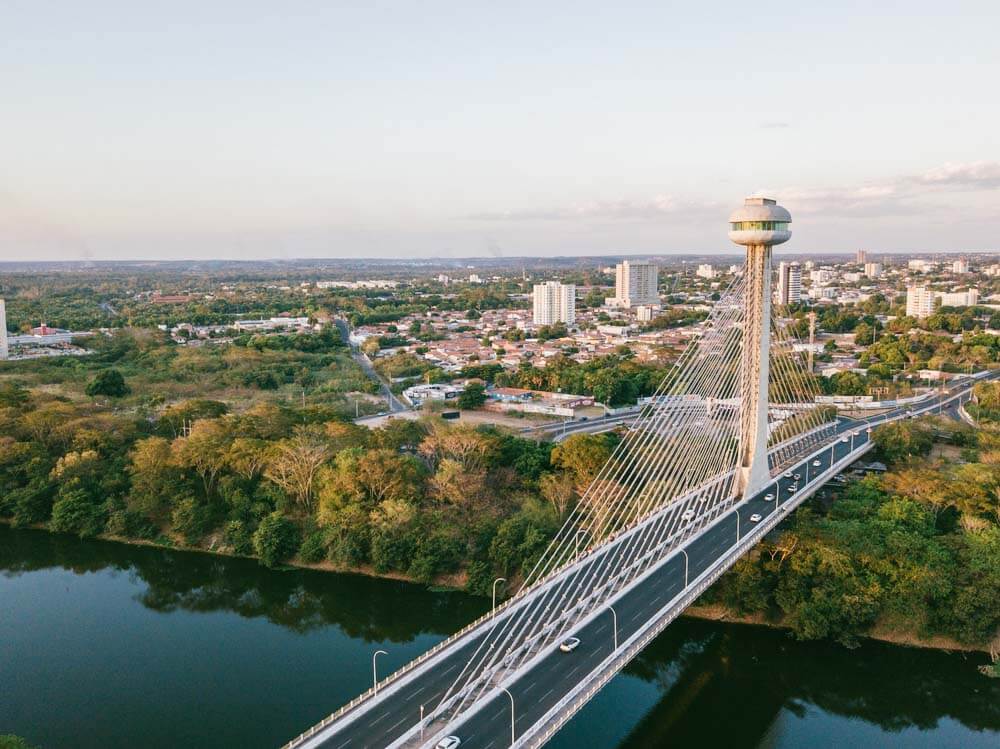 A Ponte Estaiada é um dos cartões-postais de Teresina, Piauí