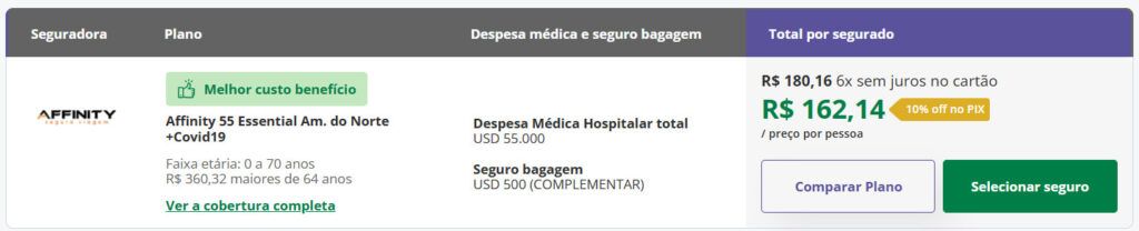 Affinity 55 Essential Am. do Norte +Covid19