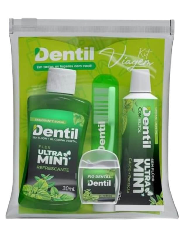 Kit de higiene tamanho viagem