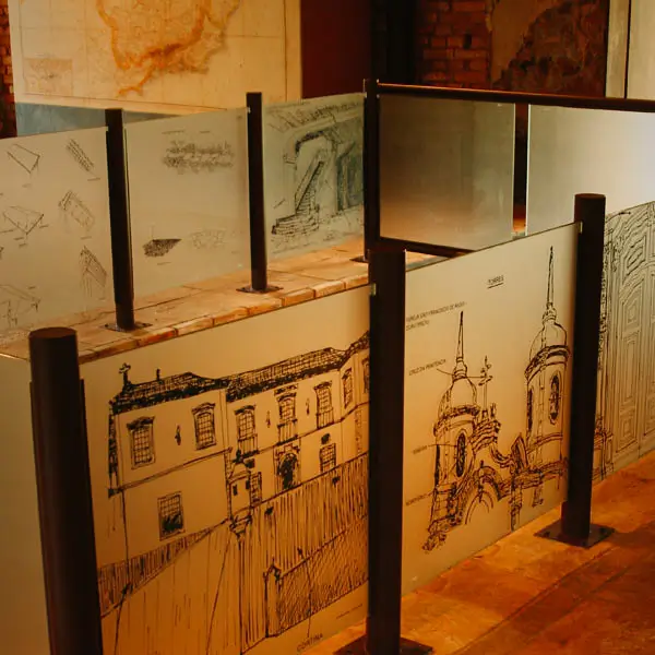 Desenhos no interior da Casa Bandeirista, Ouro Preto