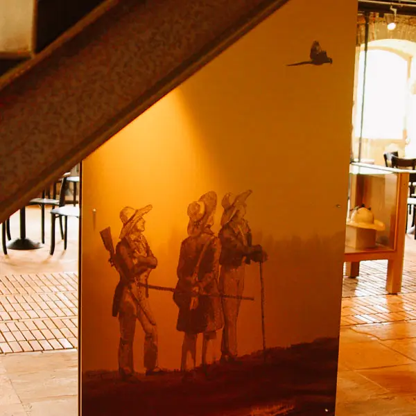 Interior da Casa Bandeirista, no Parque Estadual do Itacolomi